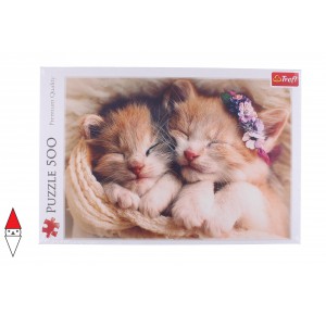 , , , PUZZLE ANIMALI TREFL GATTI SLEEPING KITTENS 500 PZ