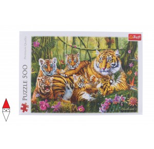 , , , PUZZLE ANIMALI TREFL TIGRI FAMILY OF TIGERS 500 PZ