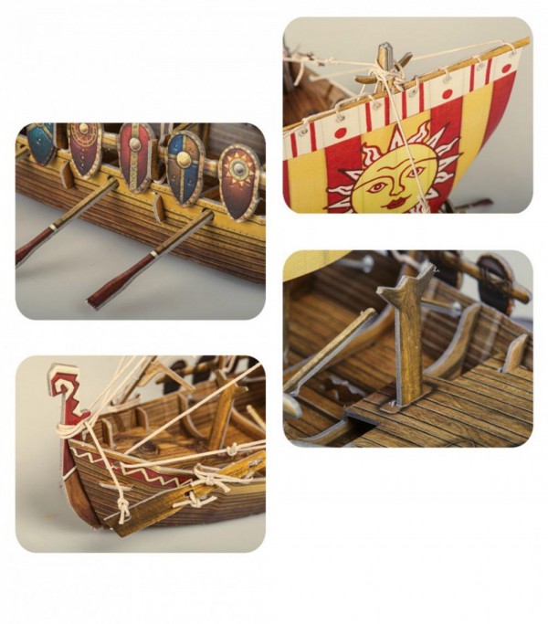 UMBUM, 372, 4627081553780, PUZZLE 3D UMBUM NAVI ANTICHE OLD RUSSIAN SHIP ANTICA NAVE RUSSA 372