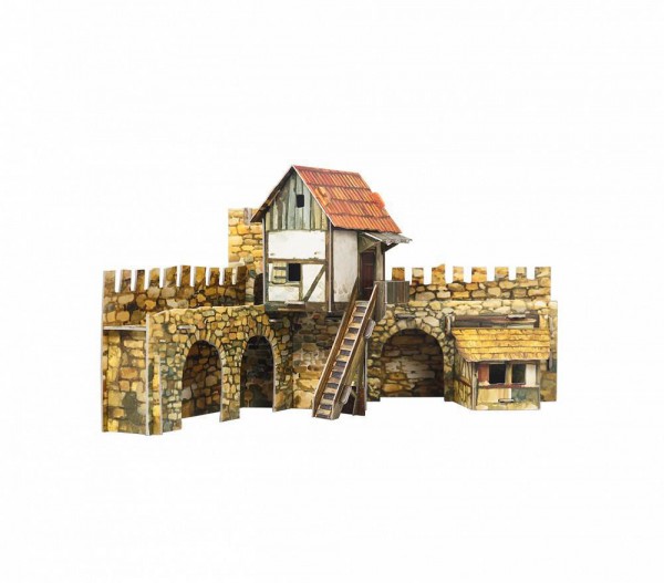 UMBUM, 376, 4627081553872, PUZZLE 3D UMBUM CITTA MEDIOEVALE TOWN SQUARE ACTORS 376