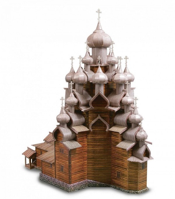 UMBUM, 151, 4627081550055, PUZZLE 3D UMBUM ARCHITECTURE CHIESA DELLA TRASFIGURAZIONE KIZHI ISLAND 151