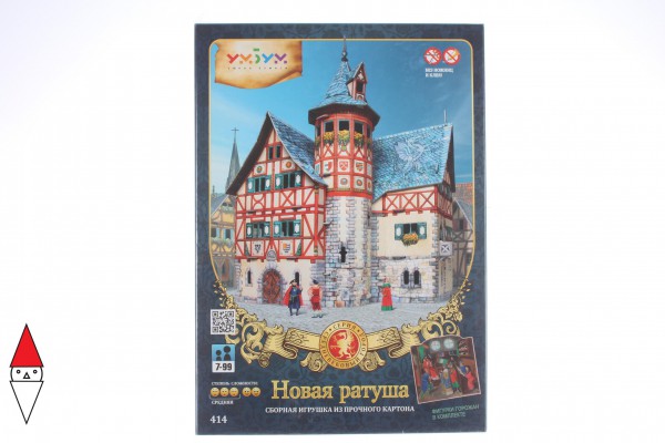 UMBUM, 414, 4627081554305, PUZZLE 3D UMBUM CITTA MEDIOEVALE NEW TOWN HALL NUOVO MUNICIPIO 414