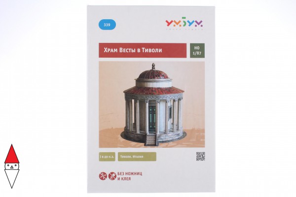 UMBUM, 339, 4627081553469, PUZZLE 3D UMBUM ARCHITECTURE TEMPIO DI VESTA ROMA 339