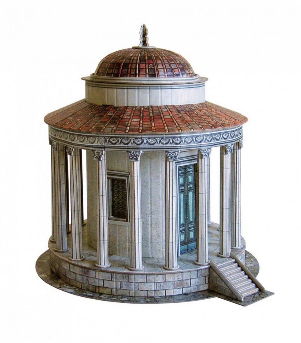 UMBUM, 339, 4627081553469, PUZZLE 3D UMBUM ARCHITECTURE TEMPIO DI VESTA ROMA 339