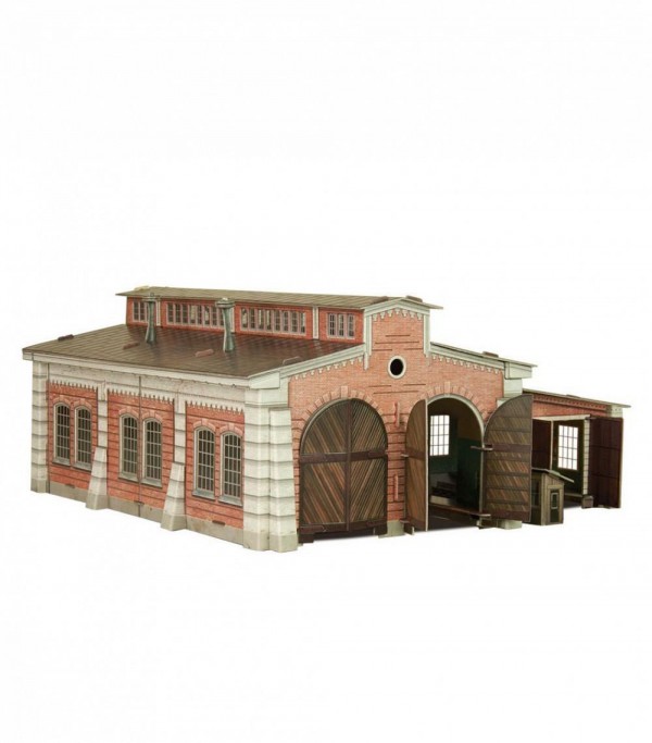 UMBUM, 305, 4627081553049, PUZZLE 3D UMBUM EDIFICI FERROVIA DEPOSITO LOCOMOTIVE 305
