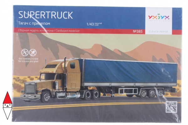 UMBUM, 385, 4627081554008, PUZZLE 3D UMBUM AUTOMEZZI SUPERTRUCK 385