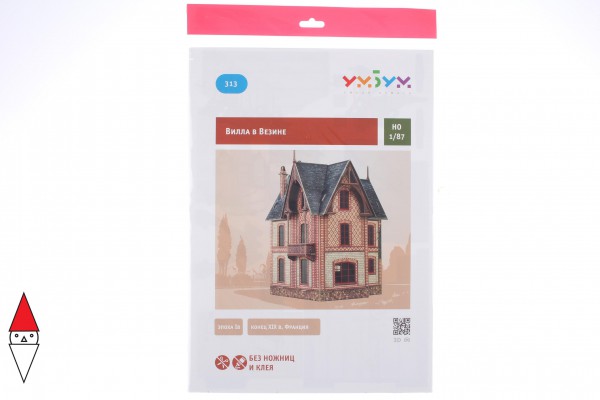UMBUM, 313, 4627081553223, PUZZLE 3D UMBUM EDIFICI FERROVIA VILLA A VESINET 313