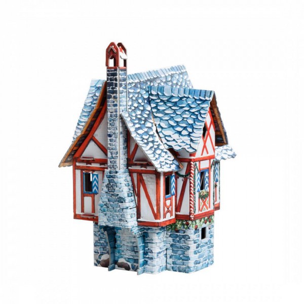 UMBUM, 37902, 4627081555395, PUZZLE 3D UMBUM CITTA MEDIOEVALE  CASA DEL MERCANTE IN INVERNO 37902