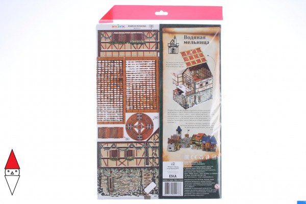 UMBUM, 24502, 4627081555388, PUZZLE 3D UMBUM CITTA MEDIOEVALE  MULINO AD ACQUA INVERNALE 24502