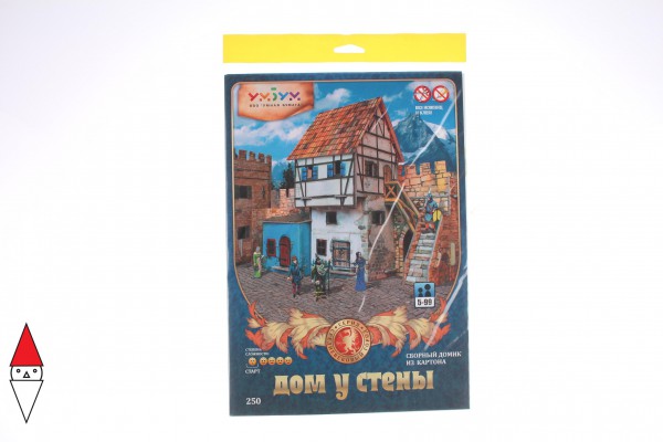UMBUM, 250, 4607014482509, PUZZLE 3D UMBUM HOUSE NEAR THE WALL CASA VIVINO AL MURO 250