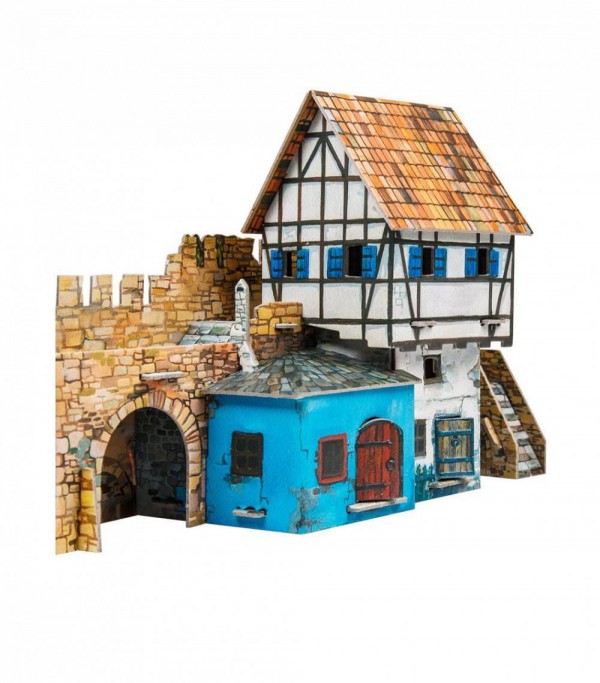 UMBUM, 250, 4607014482509, PUZZLE 3D UMBUM HOUSE NEAR THE WALL CASA VIVINO AL MURO 250