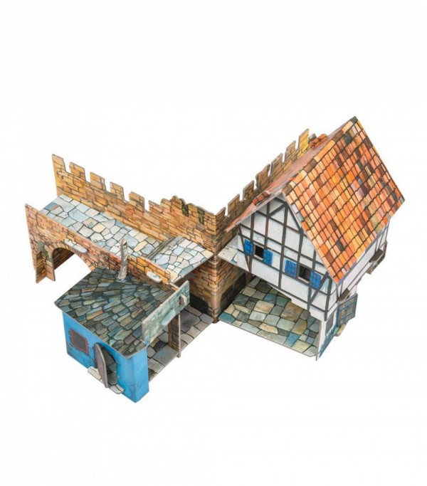 UMBUM, 250, 4607014482509, PUZZLE 3D UMBUM HOUSE NEAR THE WALL CASA VIVINO AL MURO 250