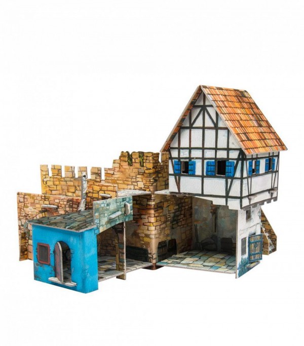 UMBUM, 250, 4607014482509, PUZZLE 3D UMBUM HOUSE NEAR THE WALL CASA VIVINO AL MURO 250