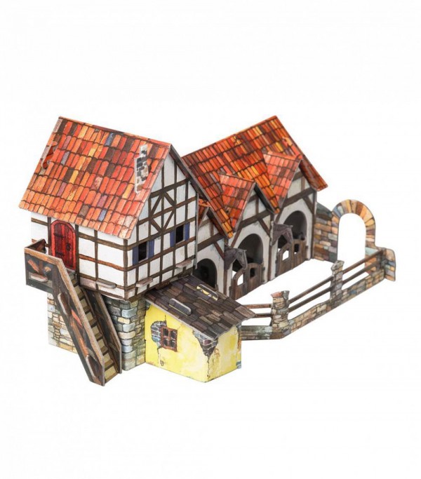 UMBUM, 250, 4607014482509, PUZZLE 3D UMBUM HOUSE NEAR THE WALL CASA VIVINO AL MURO 250