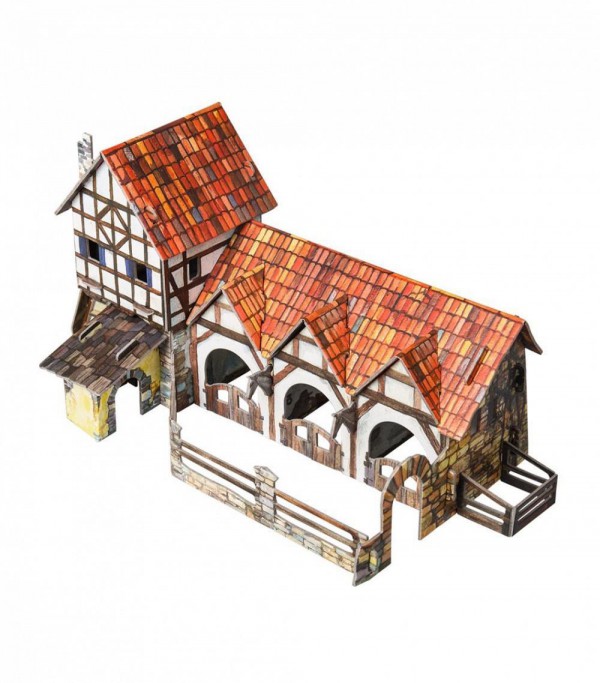 UMBUM, 250, 4607014482509, PUZZLE 3D UMBUM HOUSE NEAR THE WALL CASA VIVINO AL MURO 250
