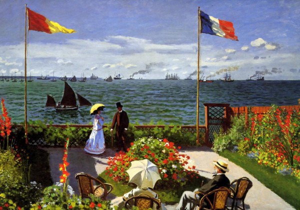 GRAFIKA, Grafika-00036, 3663384000362, PUZZLE ARTE GRAFIKA MONET TERRASSE A SAINTE-ADRESSE IMPRESSIONISMO 1000 PZ