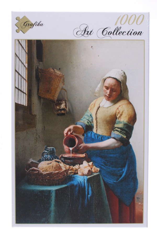 GRAFIKA, Grafika-00142, 3663384001420, PUZZLE ARTE GRAFIKA VERMEER JOHANNES LA LAITIERE 1658-1661 PITTURA 1600 1000 PZ