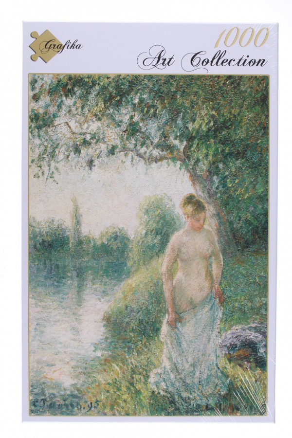 GRAFIKA, Grafika-02019, 3663384020193, PUZZLE ARTE GRAFIKA PISSARRO CAMILLE LA BAIGNEUSE IMPRESSIONISMO 1000 PZ