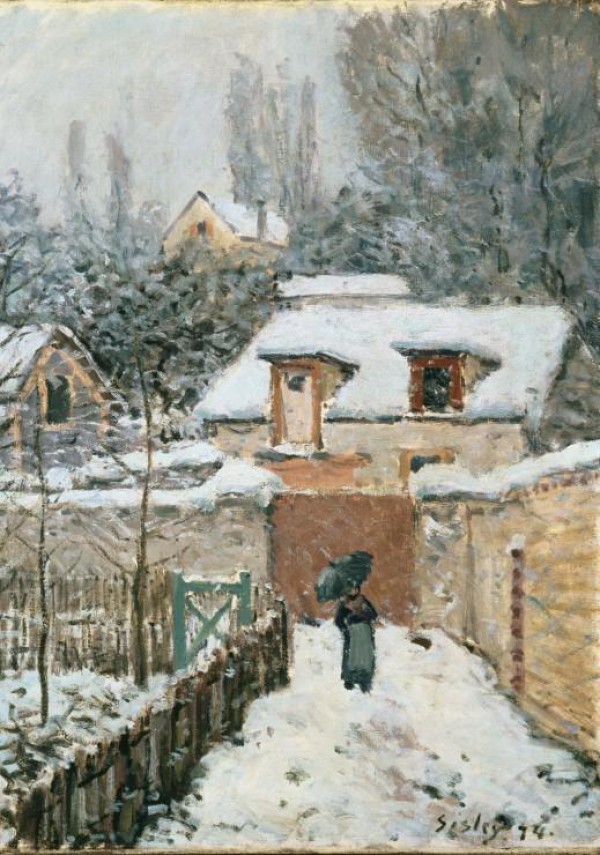 GRAFIKA, Grafika-00179, 3663384001796, PUZZLE ARTE GRAFIKA SISLEY LA NEIGE A LOUVECIENNES IMPRESSIONISMO 1000 PZ