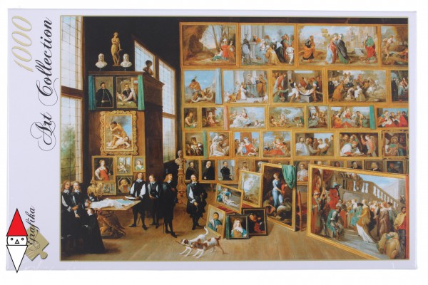 GRAFIKA, Grafika-00712, 3663384007125, PUZZLE ARTE GRAFIKA DAVID IL GOVERNATORE LEOPOLD PITTURA FIAMMINGA 1000 PZ