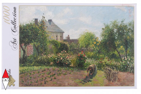 GRAFIKA, Grafika-02034, 3663384020346, PUZZLE ARTE GRAFIKA PISSARRO LE JARDIN DE L ARTISTE IMPRESSIONISMO 1000 PZ