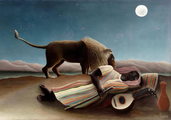 GRAFIKA, Grafika-00502, 3663384005022, PUZZLE ARTE GRAFIKA ROUSSEAU LA BOHEMIENNE ENDORMIE PITTURA 1800 1000 PZ