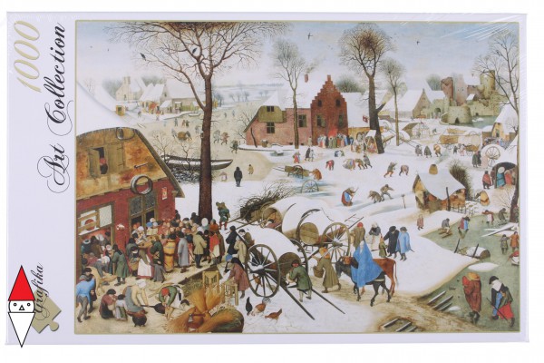 GRAFIKA, Grafika-00623, 3663384006234, PUZZLE ARTE GRAFIKA BRUEGHEL IL CENSIMENTO DI BETLEMME 1000 PZ