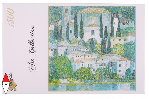 GRAFIKA, Grafika-00032, 3663384000324, PUZZLE ARTE GRAFIKA PITTURA 1900 GUSTAV KLIMT EGLISE DE CASSONE 1913 1500 PZ