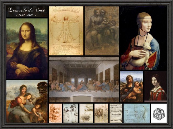 GRAFIKA, Grafika-00872, 3663384008726, PUZZLE ARTE GRAFIKA RINASCIMENTO LEONARDO DA VINCI COLLAGE 2000 PZ