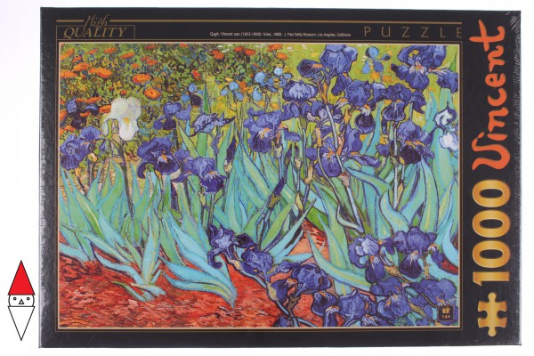 DTOYS, DToys-66916-VG03-(70241), 5947502870241, PUZZLE ARTE DTOYS IMPRESSIONISMO VAN GOGH VINCENT IRIS 1000 PZ