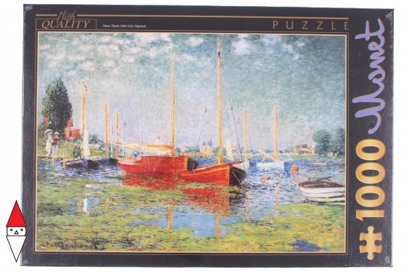 DTOYS, DToys-67548-CM04-(69665), 5947502869665, PUZZLE ARTE DTOYS MONET CLAUDE ARGENTEUIL IMPRESSIONISMO 1000 PZ