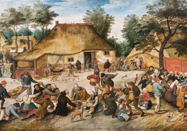 GRAFIKA, Grafika-00696, 3663384006968, PUZZLE ARTE GRAFIKA BRUEGHEL BANCHETTO NUZIALE 1568 PITTURA FIAMMINGA 1000 PZ
