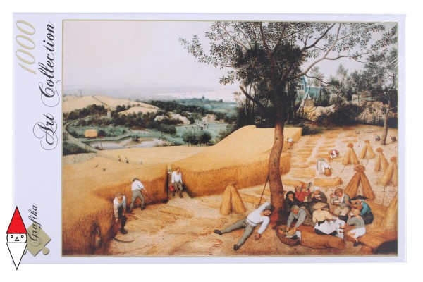 GRAFIKA, Grafika-00716, 3663384007163, PUZZLE ARTE GRAFIKA BRUEGHEL PIETER I MIETITORI 1565 PITTURA FIAMMINGA 1000 PZ