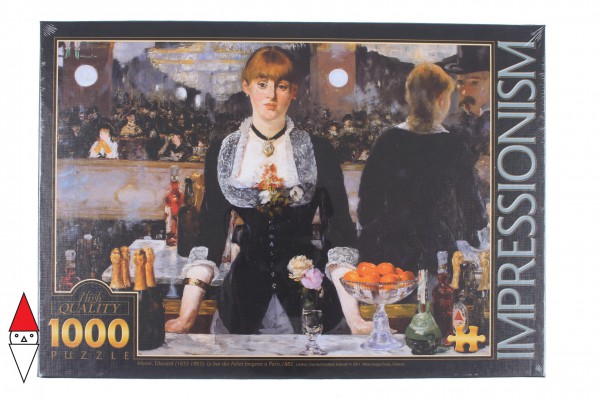 DTOYS, DToys-66961-IM01, 5947502866961, PUZZLE ARTE DTOYS MANET EDOUARD UN BAR AUX FOLIES BERGERES 1000 PZ