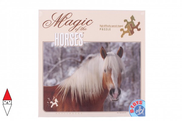 DTOYS, Dtoys-65933-HH01-(65933), 5947502865933, PUZZLE ANIMALI DTOYS CAVALLI SPECIALE DIFFICILE CAVALLO HAFLINGER N 1 239 PZ