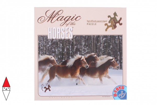DTOYS, DToys-65933-HH04-(70470), 5947502870470, PUZZLE ANIMALI DTOYS CAVALLI SPECIALE DIFFICILE CAVALLO HAFLINGER N 4 239