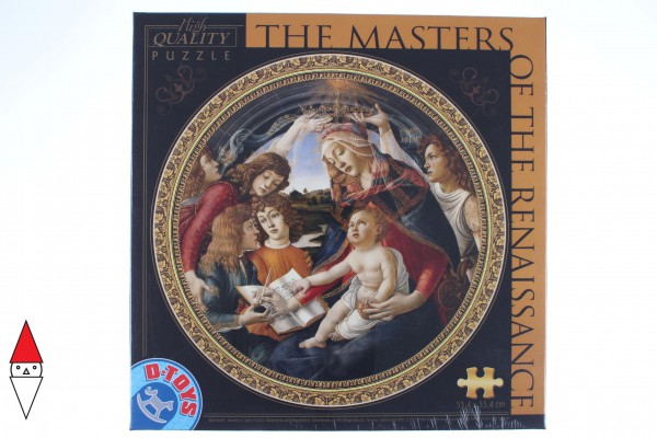 DTOYS, DToys-66985-TM02-(69788), 5947502869788, PUZZLE ARTE DTOYS BOTTICELLI MADONNA DEL MAGNIFICAT 525PZ RINASCIMENTO