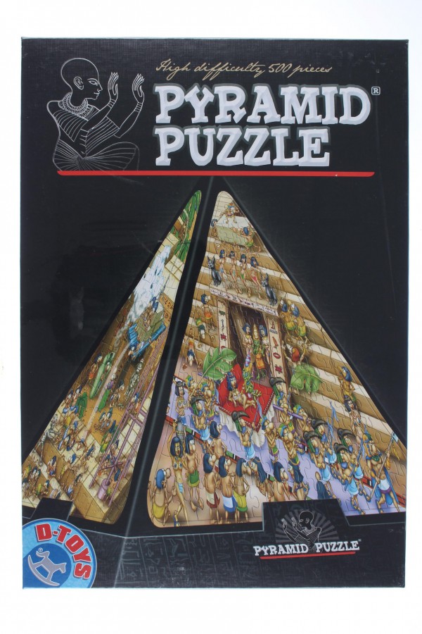 DTOYS, Dtoys-65964-PC01-(65964), 5947502865964, PUZZLE 3D DTOYS FUMETTI PYRAMIDE 3D EGITTO CARTOON 504 PZ