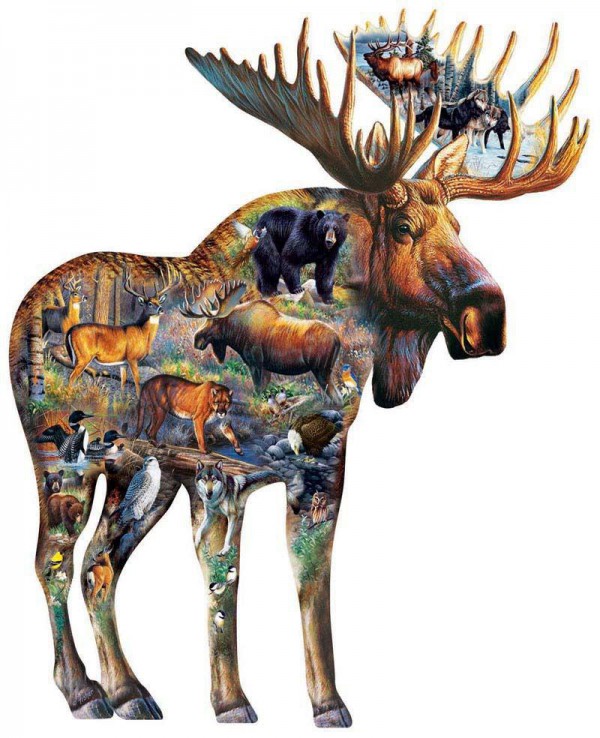 SUNSOUT, Sunsout-95761, 796780957619, PUZZLE SAGOMATO SUNSOUT ALCI WALK ON THE WILD SIDE 650 PZ