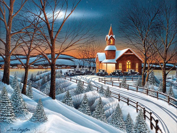 SUNSOUT, Sunsout-60328, 796780603288, PUZZLE PAESAGGI SUNSOUT NEVE PEZZI INVERNO WINTER 500 PZ