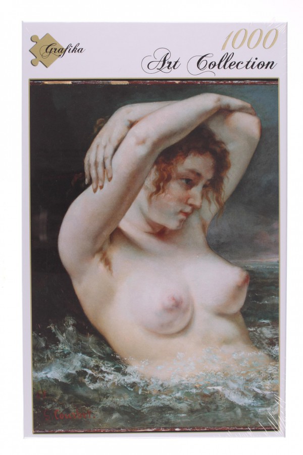 GRAFIKA, Grafika-01289, 3663384012891, PUZZLE ARTE GRAFIKA COURBET LA FEMME DANS LES VAGUES 1868 PITTURA 1800 1000 PZ