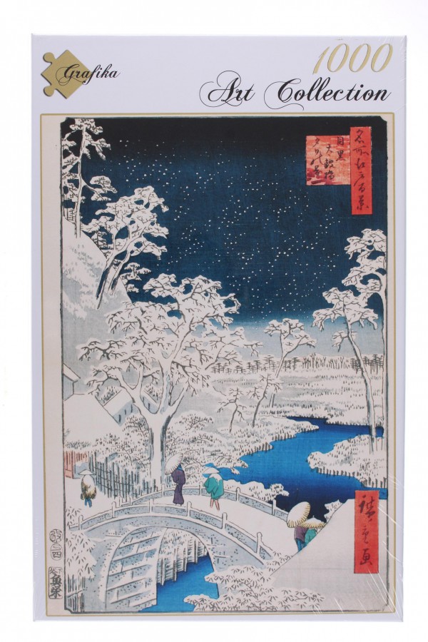 GRAFIKA, Grafika-00770, 3663384007705, PUZZLE ARTE GRAFIKA HIROSHIGE DRUM BRIDGE AT MEGURO AND SUNSET HILL 1000 PZ