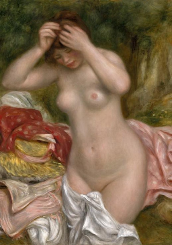 GRAFIKA, Grafika-01898, 3663384018985, PUZZLE ARTE GRAFIKA RENOIR BAIGNEUSE IMPRESSIONISMO 1000 PZ