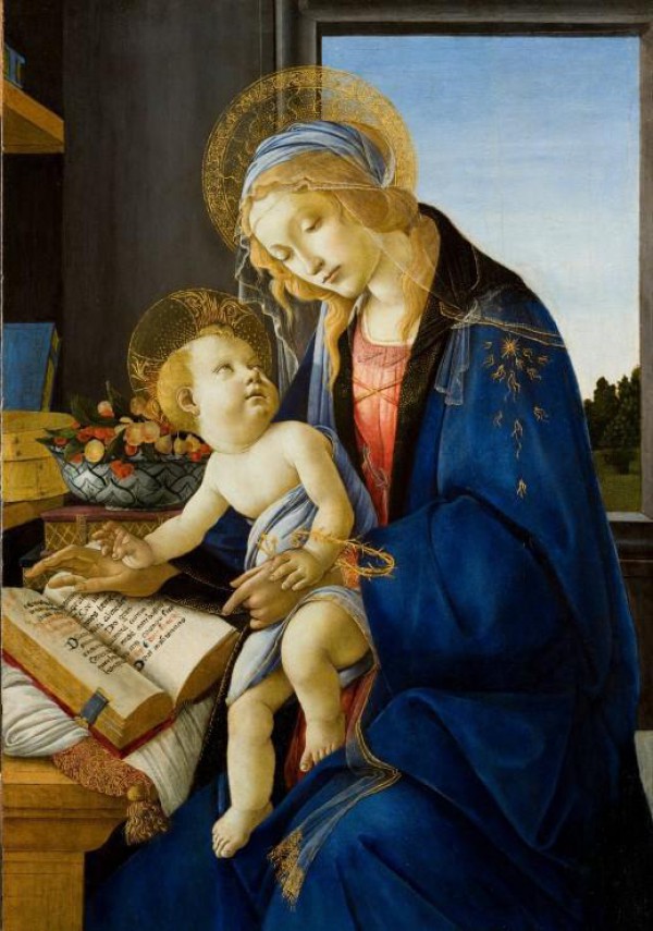 GRAFIKA, Grafika-01285, 3663384012853, PUZZLE ARTE GRAFIKA BOTTICELLI MADONNA DEL LIBRO 1480 RINASCIMENTO 1000 PZ