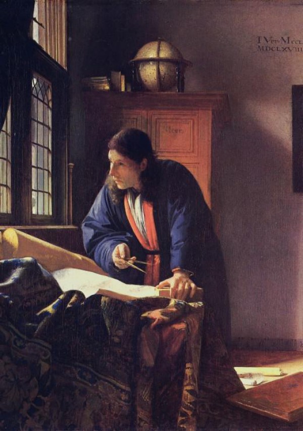 GRAFIKA, Grafika-00742, 3663384007422, PUZZLE ARTE GRAFIKA JOHANNES LE GEOGRAPHE 1668-1669 PITTURA 1600 1000 PZ