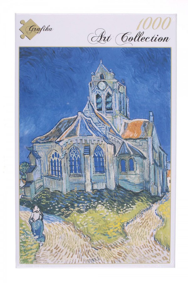 GRAFIKA, Grafika-00061, 3663384000614, PUZZLE ARTE GRAFIKA VAN GOGH L EGLISE D AUVERS IMPRESSIONISMO 1000 PZ