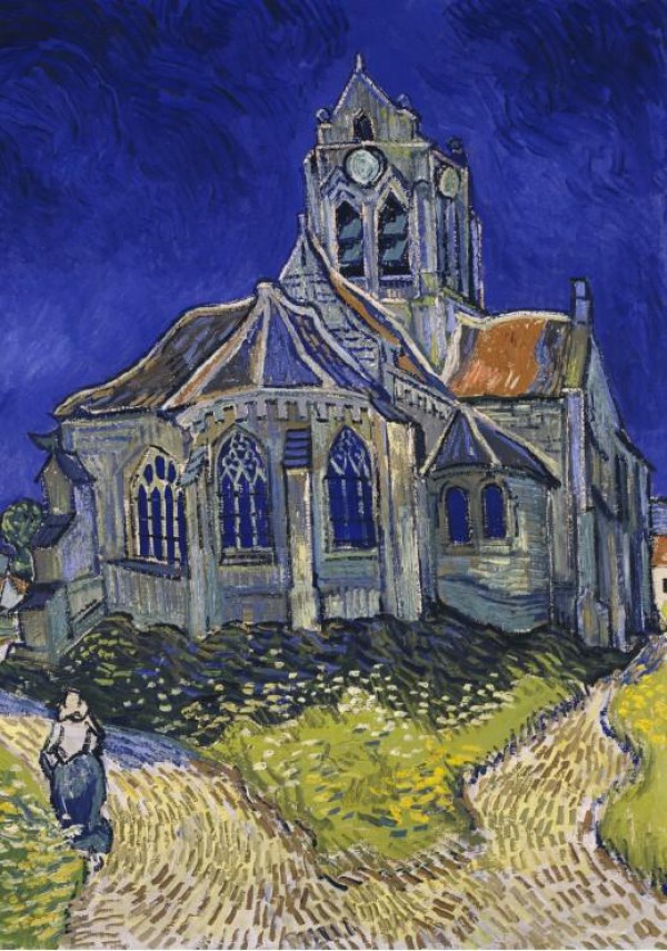 GRAFIKA, Grafika-00061, 3663384000614, PUZZLE ARTE GRAFIKA VAN GOGH L EGLISE D AUVERS IMPRESSIONISMO 1000 PZ