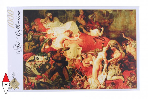 GRAFIKA, Grafika-00782, 3663384007828, PUZZLE ARTE GRAFIKA DELACROIX LA MORT DE SARDANAPALE PITTURA 1800 1000 PZ