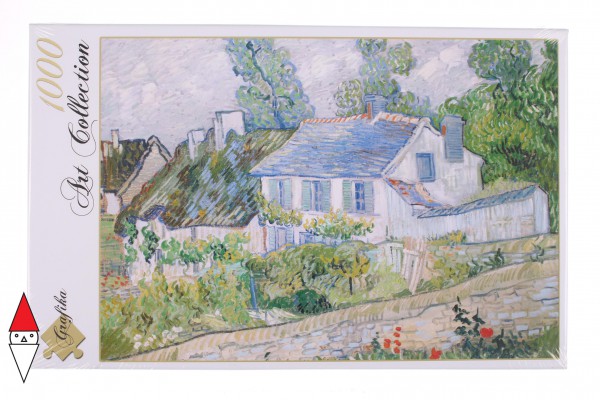 GRAFIKA, Grafika-00682, 3663384006821, PUZZLE ARTE GRAFIKA VAN GOGH VINCENT MAISON A AUVERS IMPRESSIONISMO 1000 PZ
