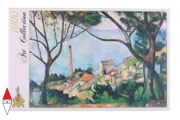 GRAFIKA, Grafika-00131, 3663384001314, PUZZLE ARTE GRAFIKA PAUL CEZANNE VUE DE L ESTAQUE IMPRESSIONISMO 1000 PZ